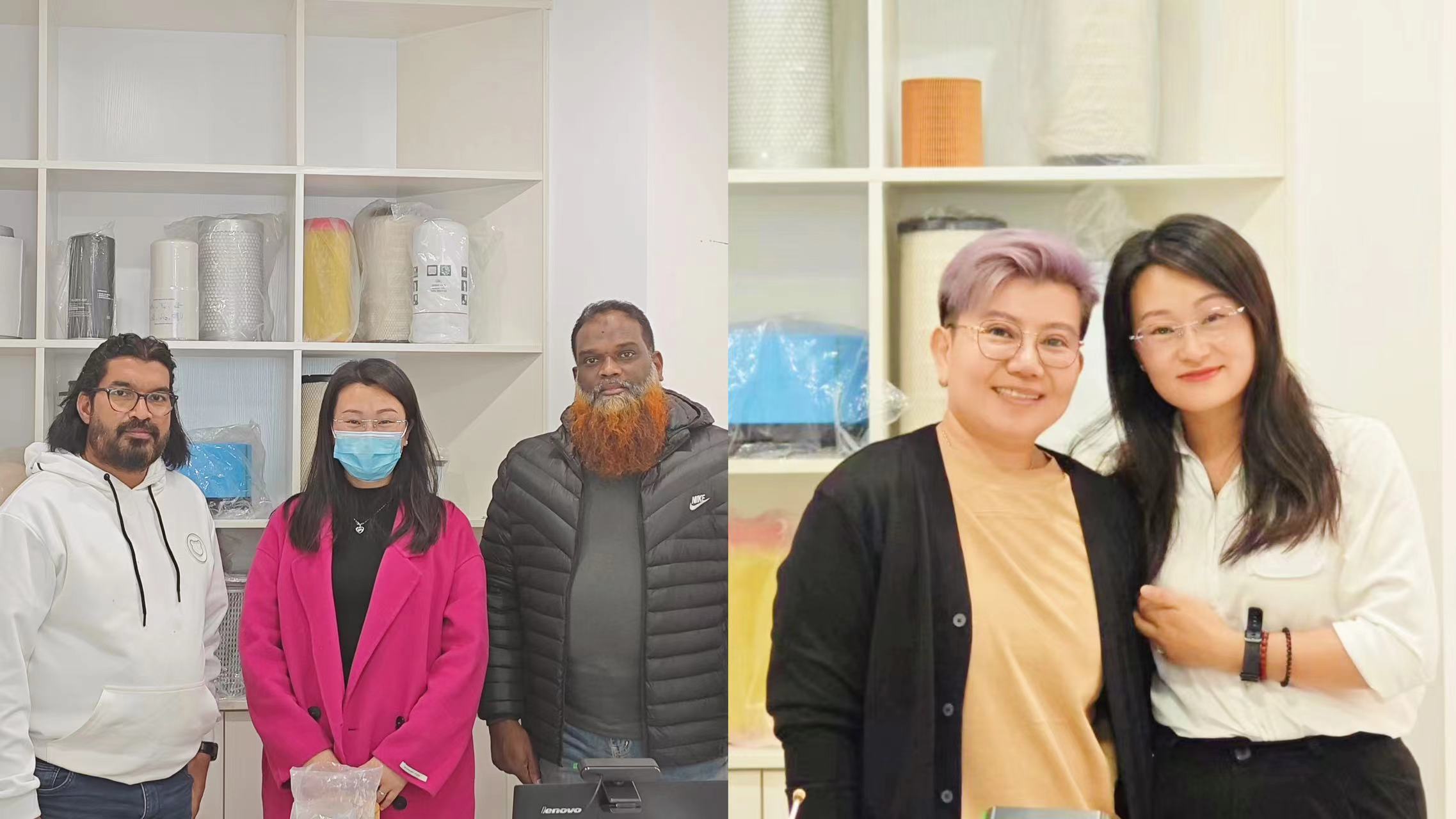 泰國客戶和沙特客戶來參觀我們工廠，我感到非常榮幸。